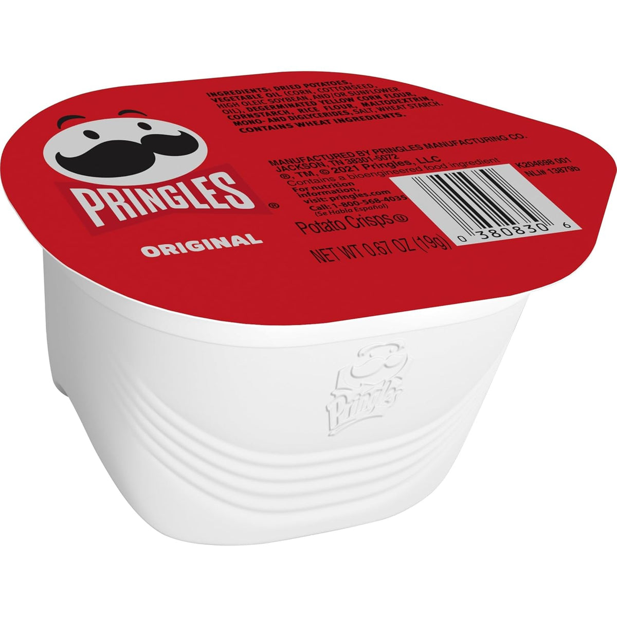 Pringles Original Potato Crisps Cups – Single-Serve Travel Snack for Road Trips and Hiking