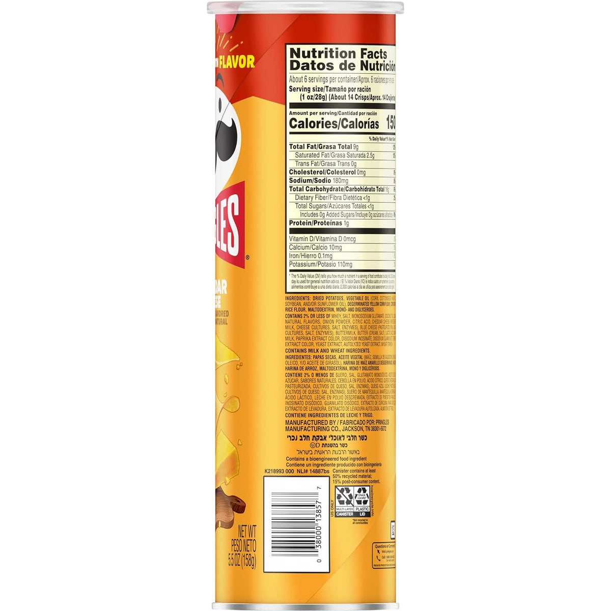 Pringles Potato Crisps – After-School Snack for Playroom and Family Room