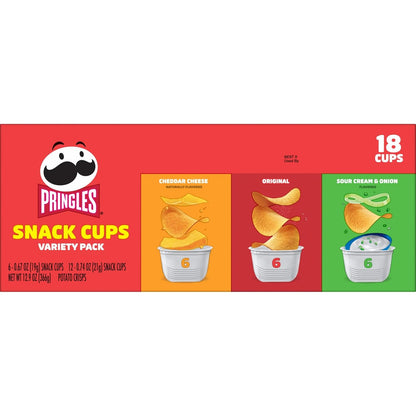 Pringles Potato Crisps Variety Snack Pack – Crowd-Pleasing Care Package Gift for College Students