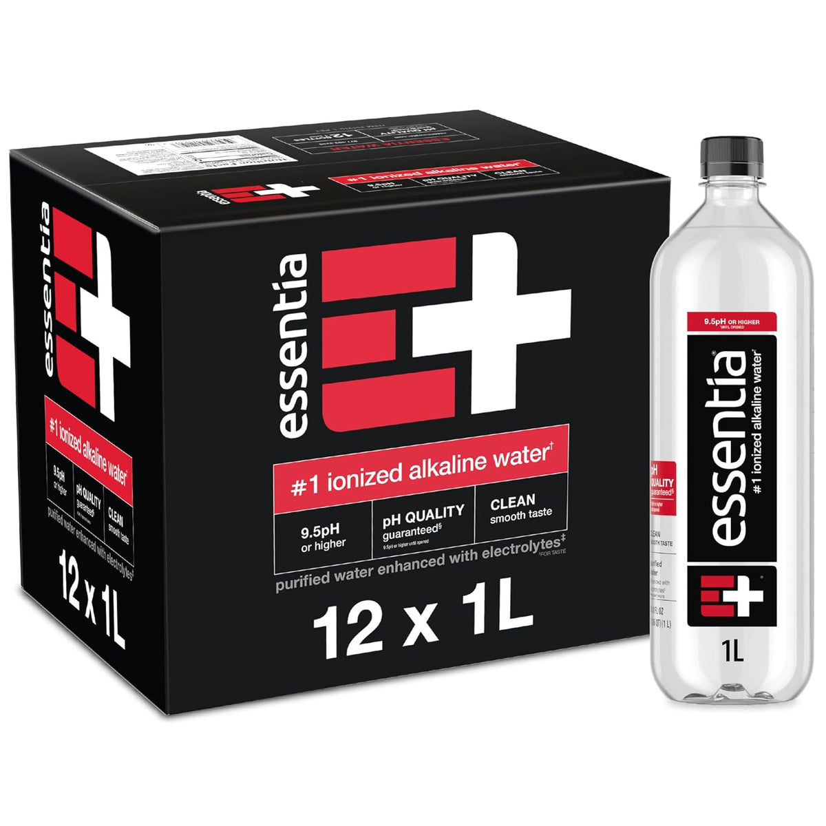 proprietary ionization process delivering 9.5+ ph water that holds alkalinity until the bottle is opened