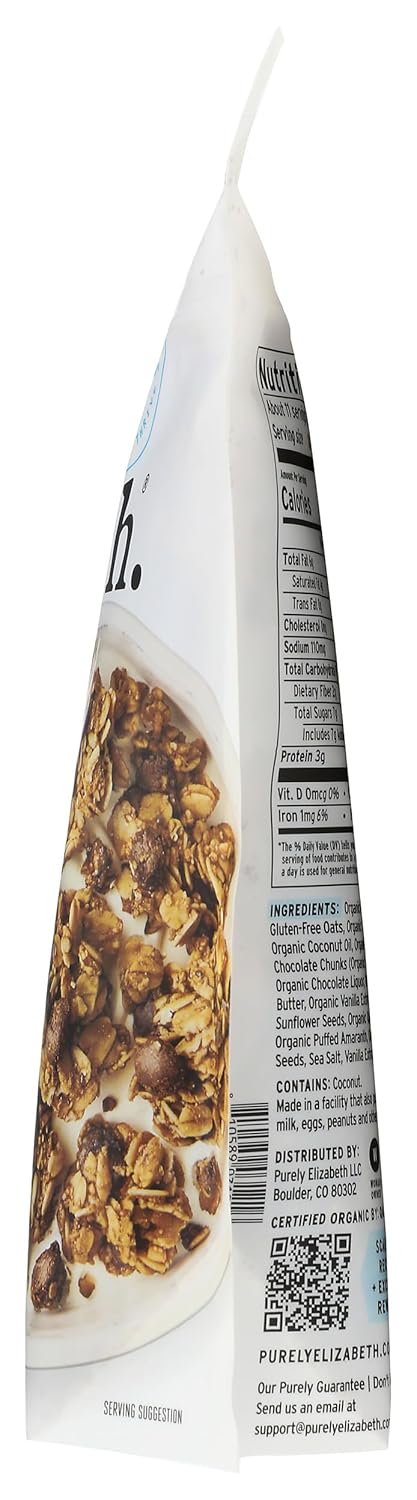 Purely Elizabeth Ancient Grain Vanilla Chocolate Chip Granola – Mindful Morning Bowl for Wellness Routines