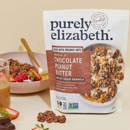 Purely Elizabeth Chocolate Peanut Butter Ancient Grain Granola – Clean-Label Pantry Staple for Holistic Wellness Routines
