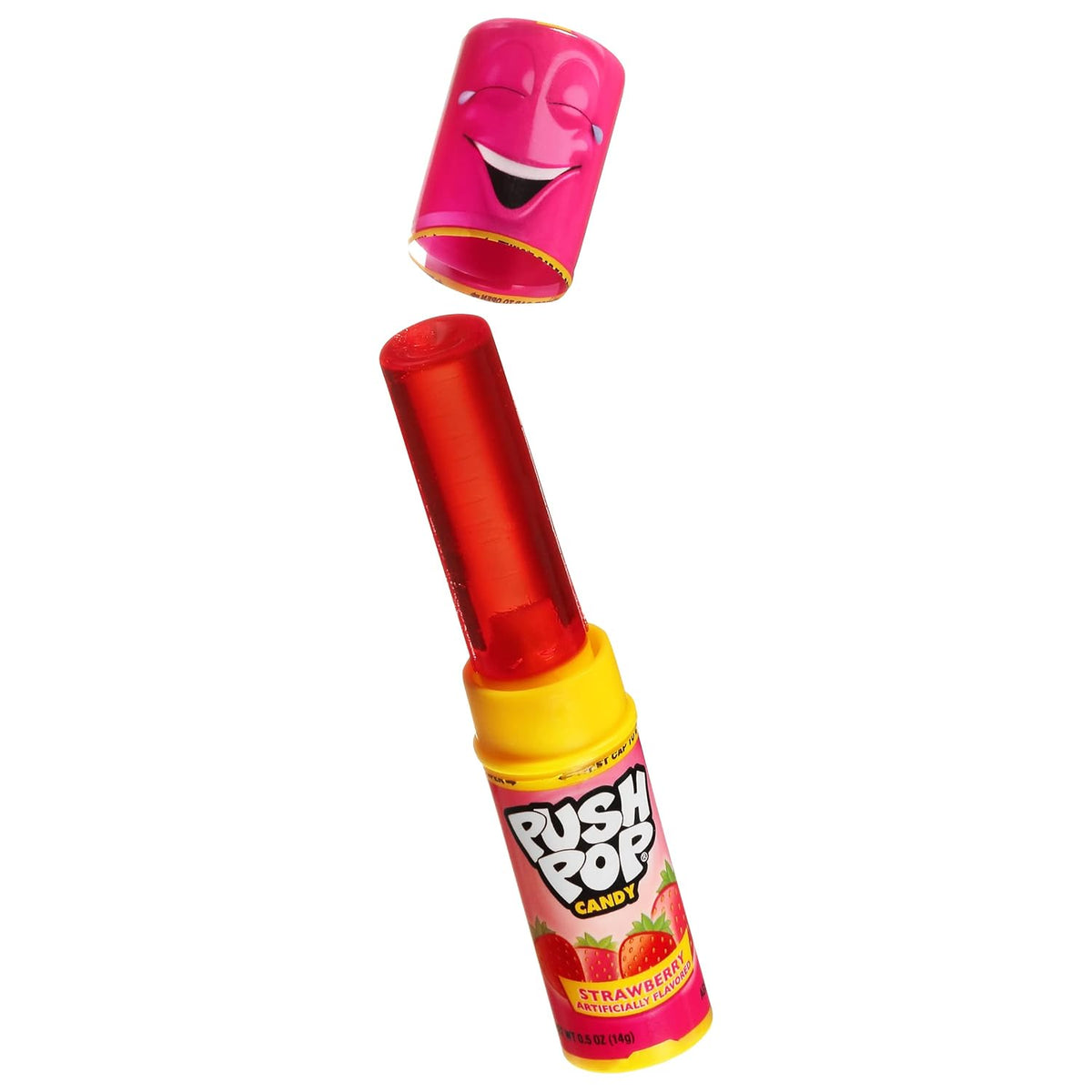 Push Pop Candy Lollipops – Daycare and Playdate Treats, Individually Wrapped Assorted Fruity Push-Pop Candy 24 Count