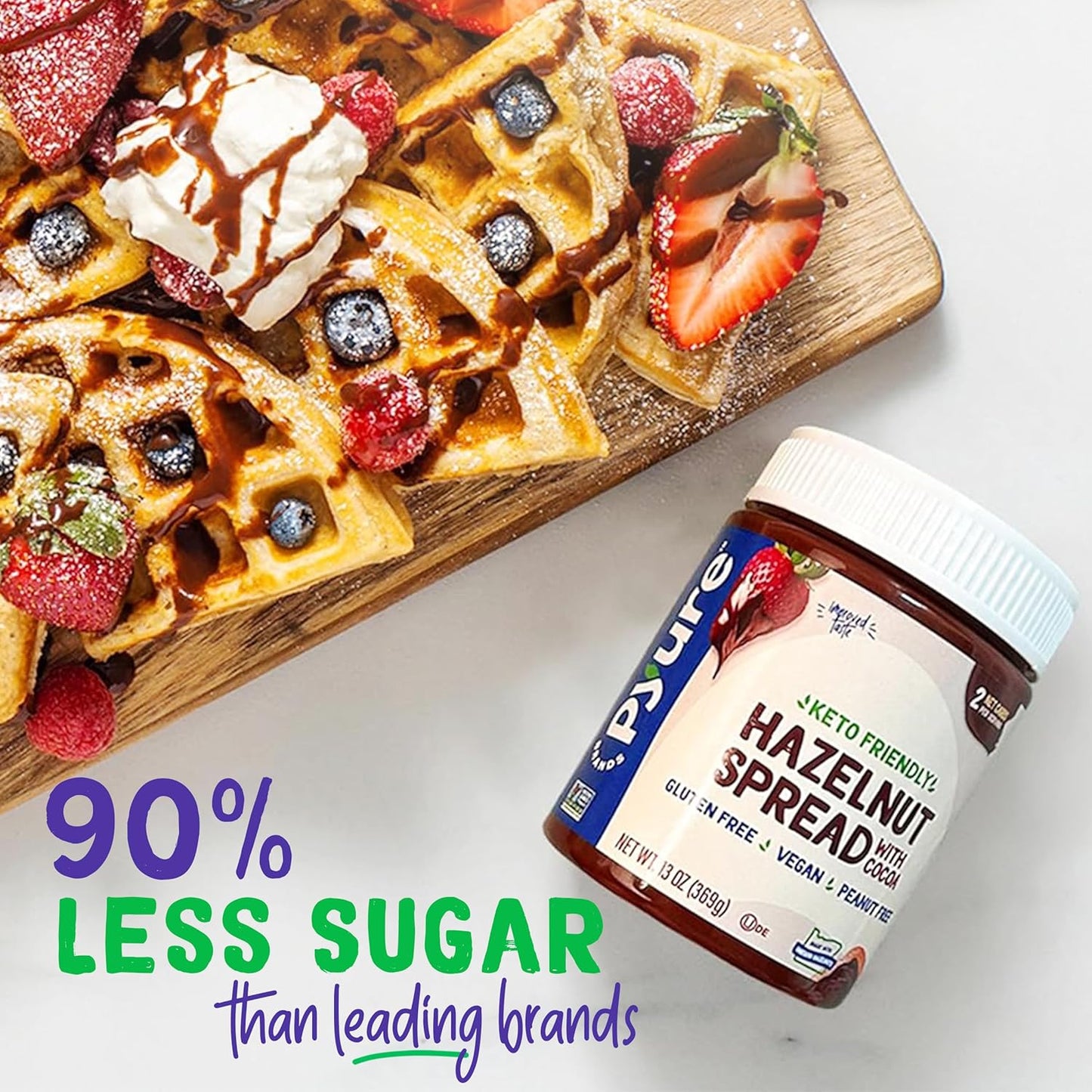 Pyure Hazelnut Chocolate Spread | Thoughtful Sugar-Free Gift for Keto & Diabetic Friends