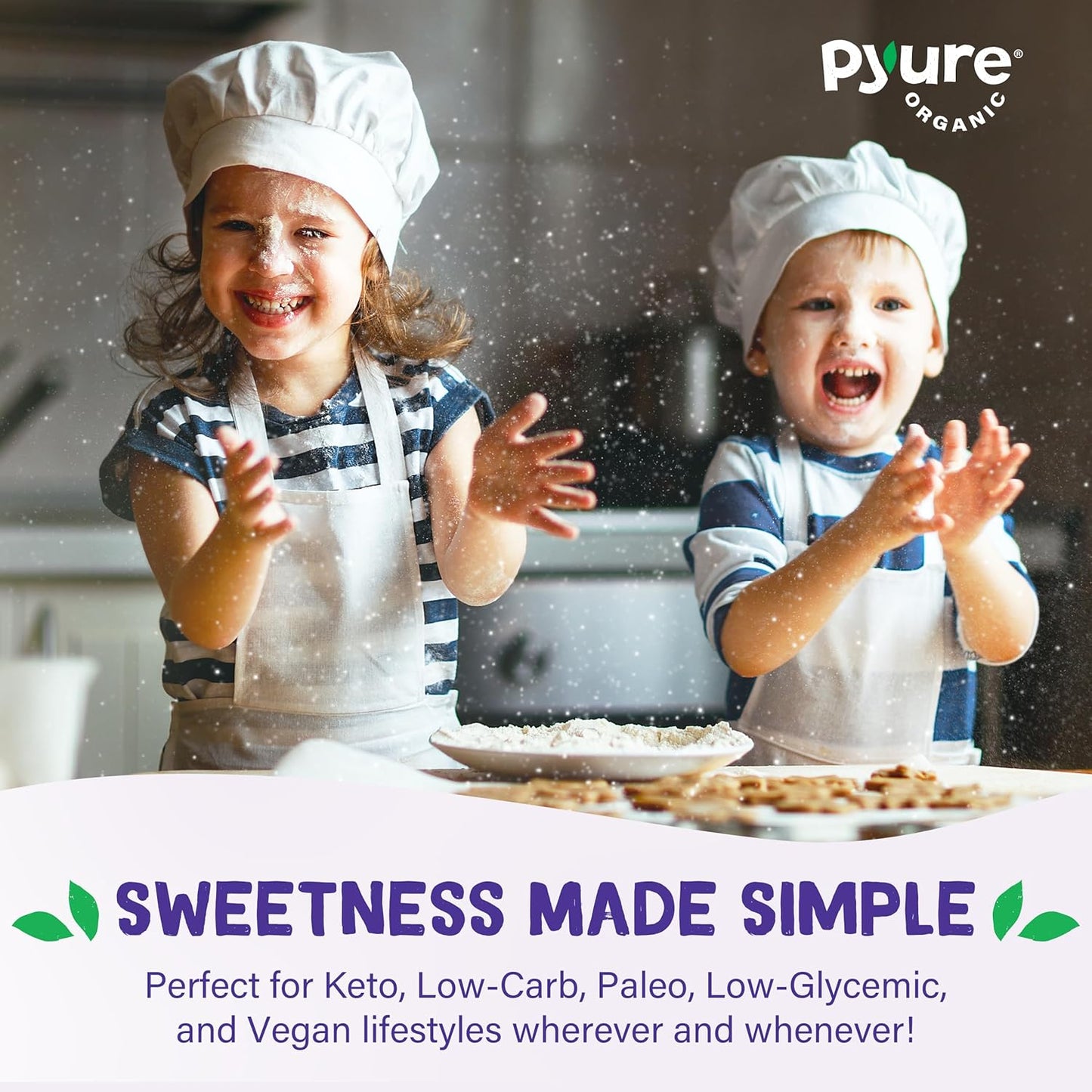 Pyure Organic Stevia Extract Powder – Thoughtful Gift for Keto and Diabetic Friends, USDA Organic Sweetener