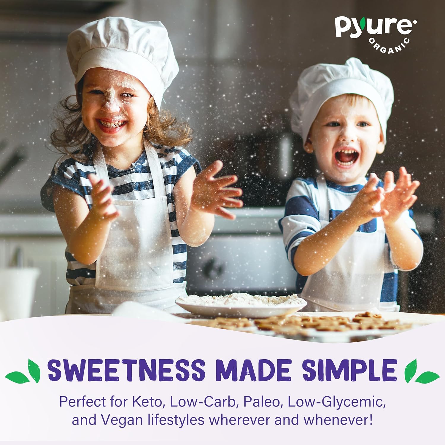 Pyure Organic Stevia Extract Powder – Thoughtful Gift for Keto and Diabetic Friends, USDA Organic Sweetener