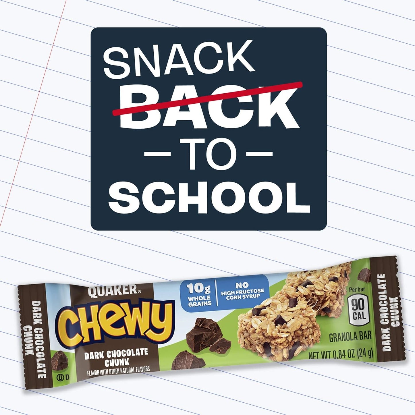 Quaker Chewy Granola Bars Variety Pack – Hiking Backpack Trail Snack, Individually Wrapped