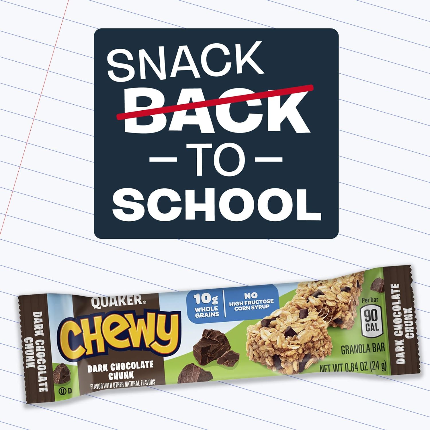 Quaker Chewy Granola Bars Variety Pack – Hiking Backpack Trail Snack, Individually Wrapped