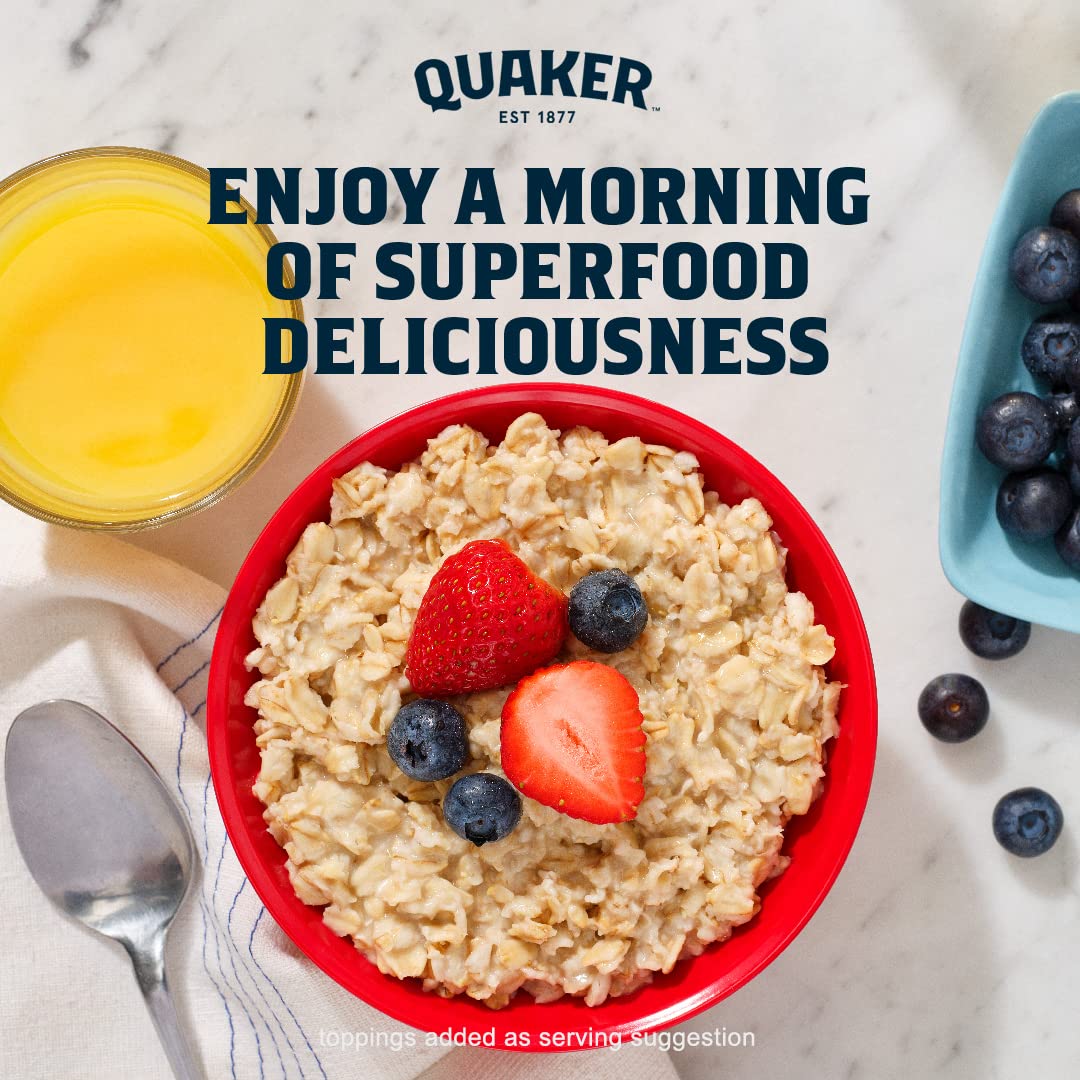 Quaker Immunity Instant Oatmeal – Self-Care Breakfast for Cold and Flu Season, 32 Single-Serve Packets with Real Fruit Pieces