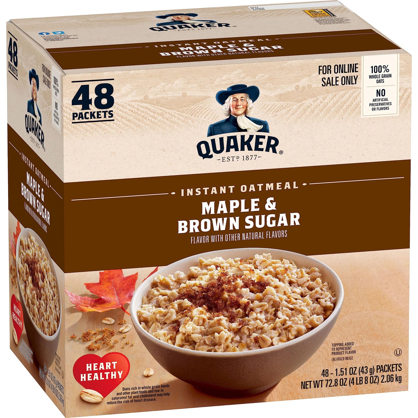 Quaker Immunity Instant Oatmeal – Self-Care Breakfast for Cold and Flu Season, 32 Single-Serve Packets with Real Fruit Pieces
