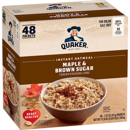 Quaker Immunity Instant Oatmeal – Self-Care Breakfast for Cold and Flu Season, 32 Single-Serve Packets with Real Fruit Pieces