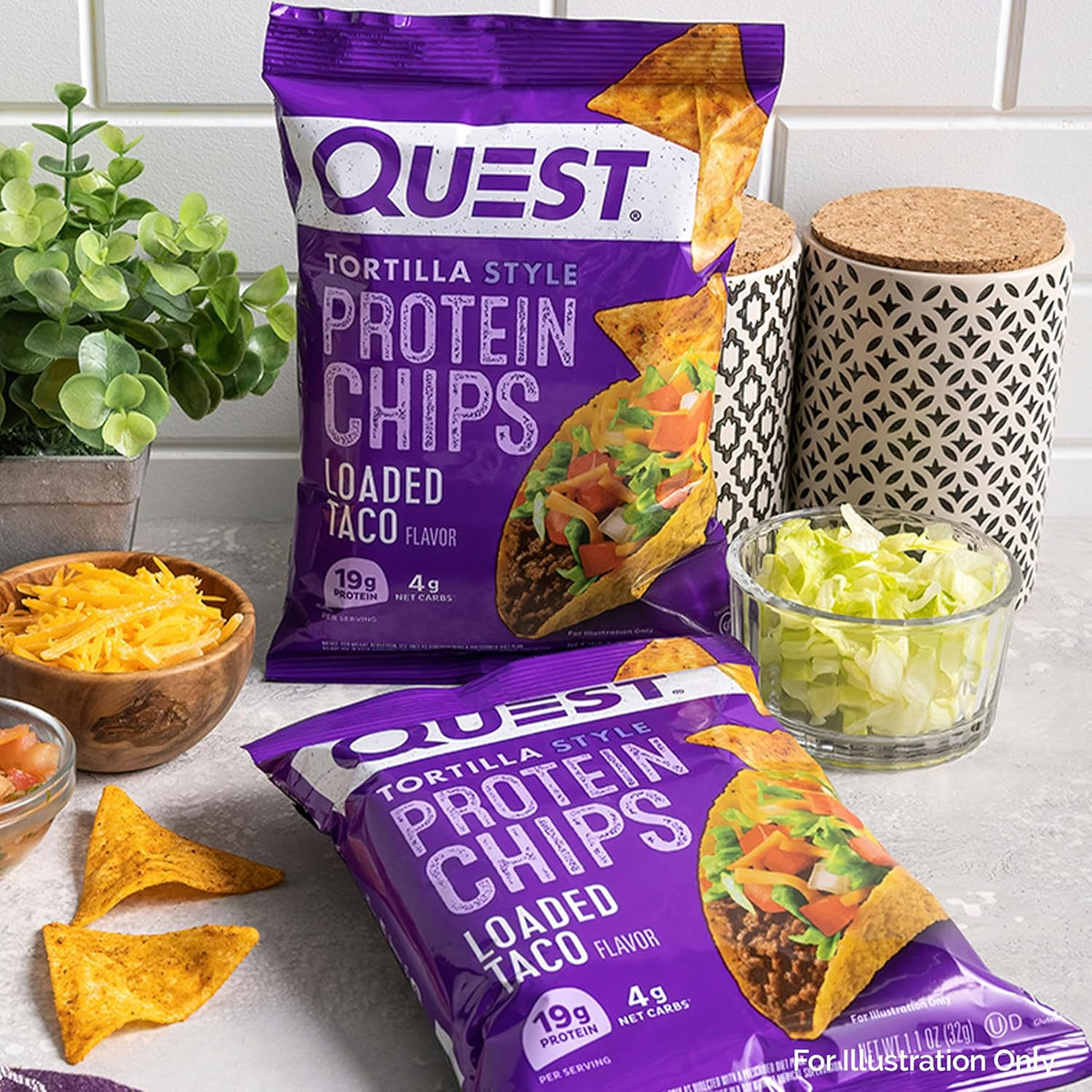 Quest Nutrition Chili Lime Baked Protein Chips – 20g Protein Pack for Outdoor Parties and Game Day Tailgates