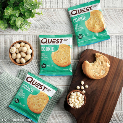 Quest Nutrition Double Chocolate Chip Protein Cookie – Afternoon Pick-Me-Up for Busy Office Professionals, 1g Sugar Keto Cookie