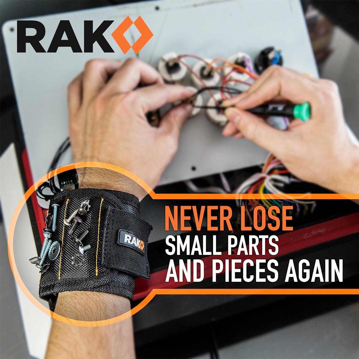 RAK Magnetic Wristband – Cool Birthday Gift for Dad, Husband, and Grandpa, Tool Accessories Stocking Stuffer