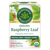 Traditional Medicinals Organic Raspberry Leaf Herbal Tea – Birthday Present for Women Who Love Organic Wellness Teas, 16 Tea Bags