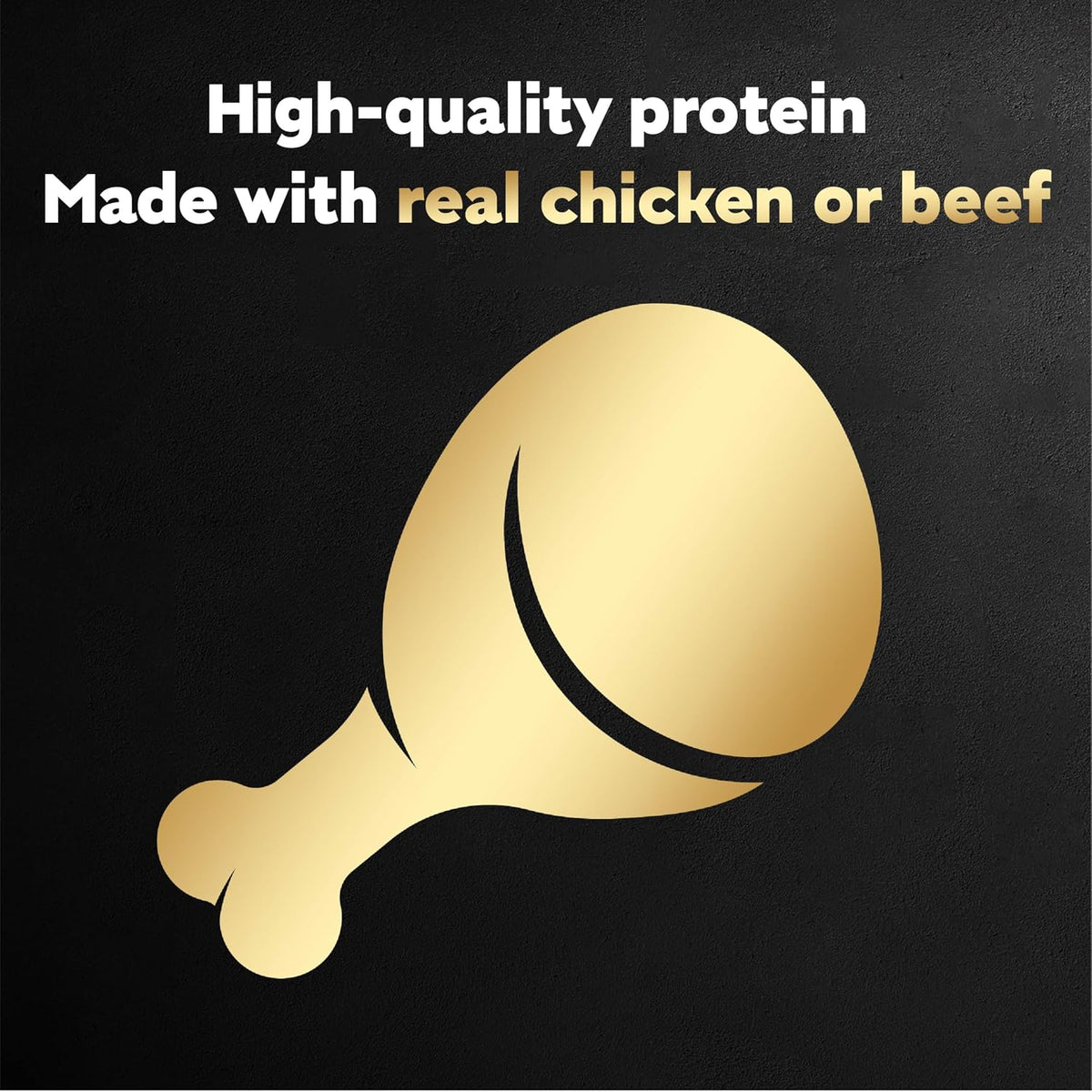 real chicken or real beef as primary protein sources