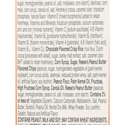 Reese's Puffs Chewy Cereal Bars – Lunchbox Ready Snack for Picky Kids, 6.8 oz Box
