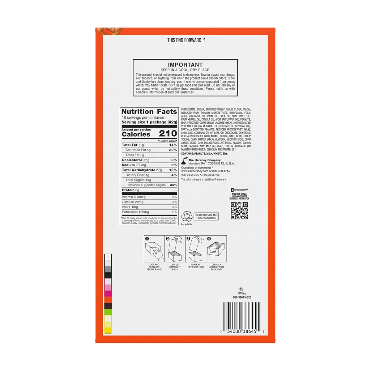 REESE'S TAKE 5 Candy Bars – Tailgate and Road Trip Snack, Grab-and-Go Pack