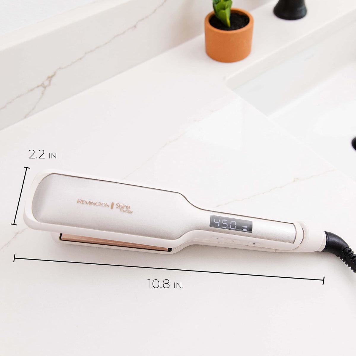 Remington Shine Therapy 2 Inch Flat Iron – Thoughtful Birthday Gift for Her, Salon-Quality Styling at Home