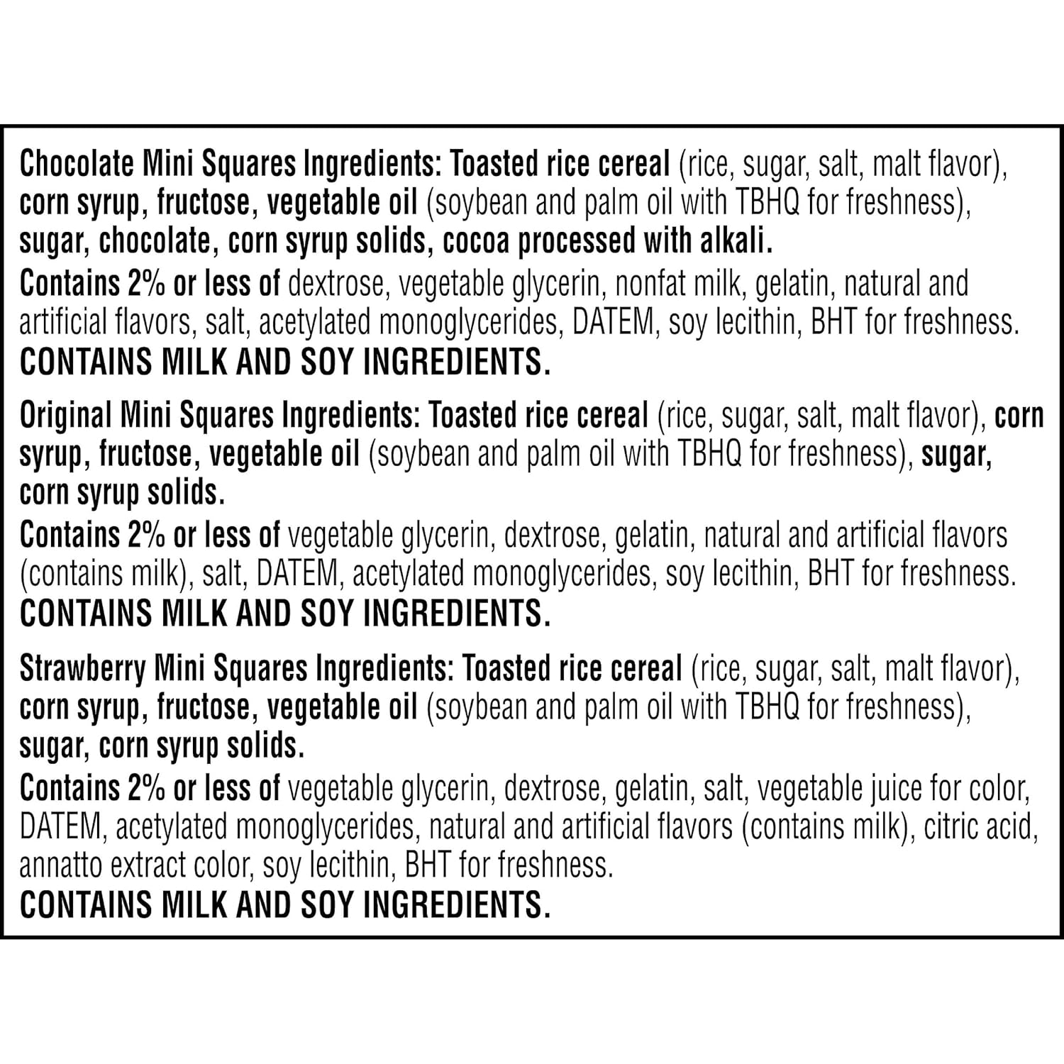 Rice Krispies Treats Mini Marshmallow Squares – Portable Snack for Picnics and Road Trips, 52 Individually Wrapped Bars