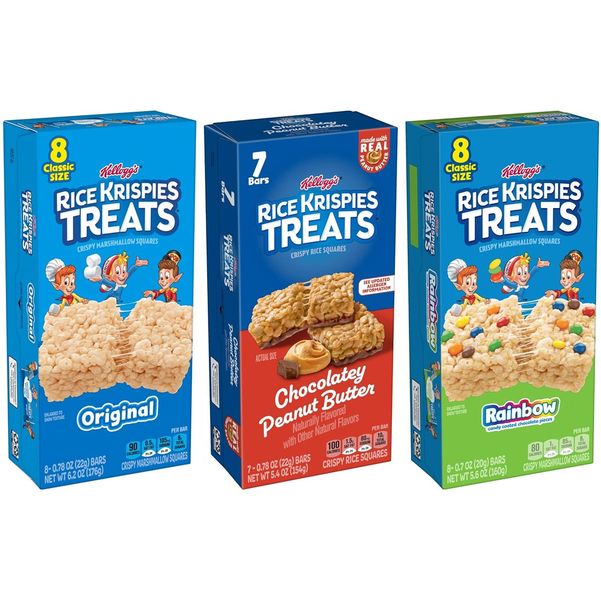 Rice Krispies Treats Variety Pack Desk Drawer Snacks for Office Break Rooms and Midday Energy