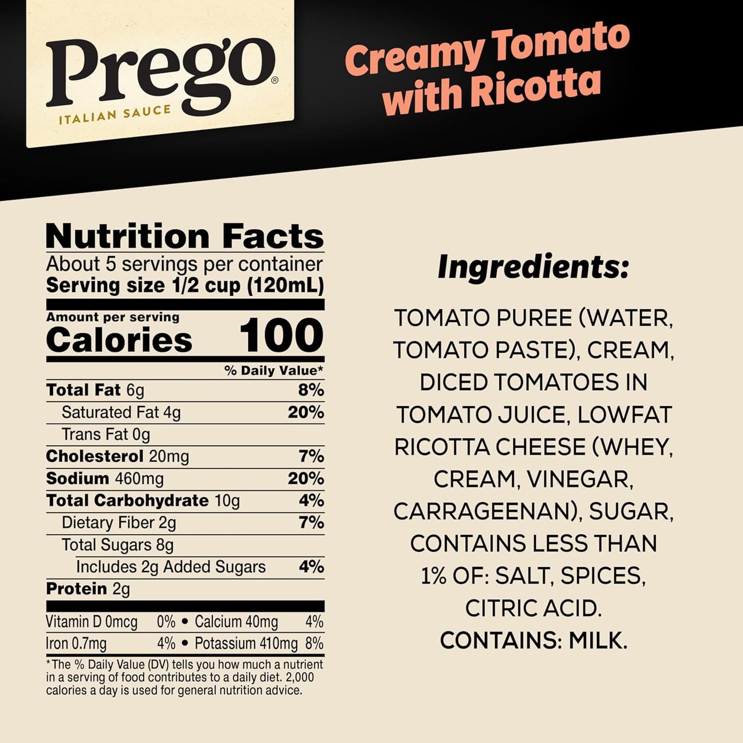 ricotta cheese blended in for a velvety, creamy tomato profile