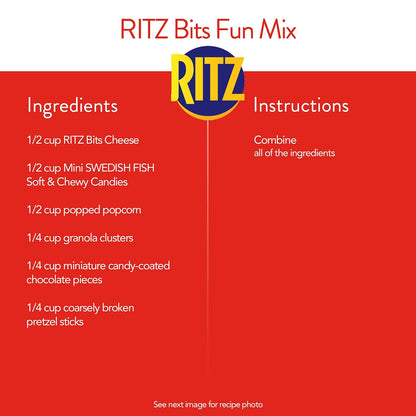 RITZ Bits Cheese Sandwich Crackers – Fun Stocking Stuffer Snack Box for Kids, Teens and College Care Packages