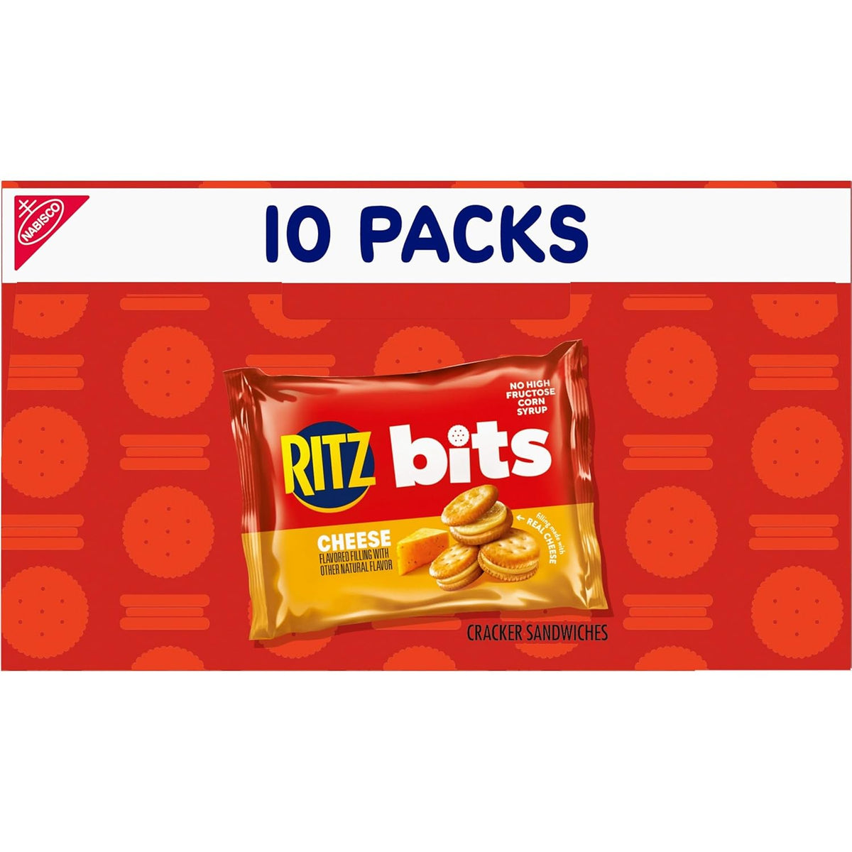 RITZ Bits Cheese Sandwich Crackers – Fun Stocking Stuffer Snack Box for Kids, Teens and College Care Packages