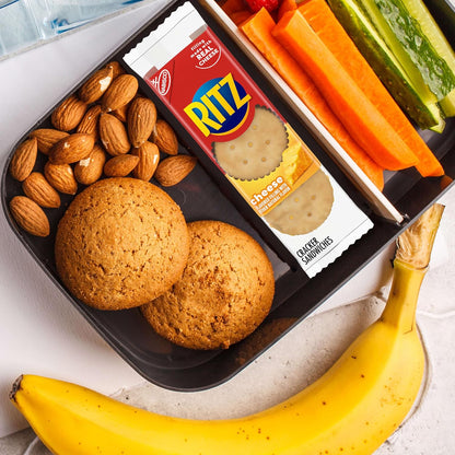 RITZ Cheese Sandwich Crackers, Office Desk Drawer Snack for Between-Meal Focus Breaks