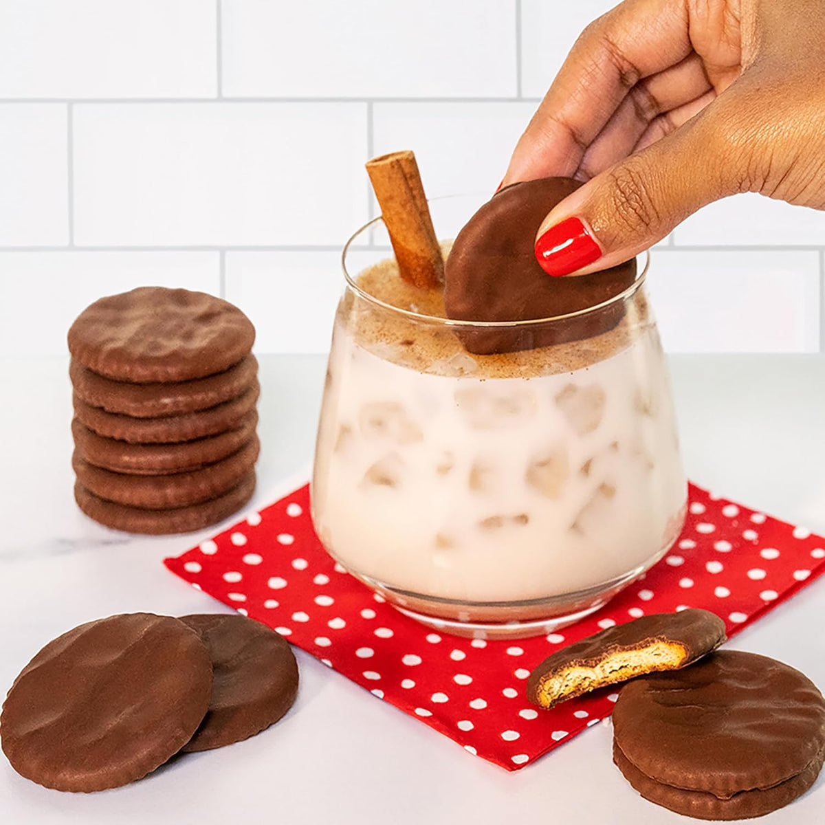 RITZ Fudge Covered Holiday Crackers – Sweet Stocking Stuffer Gift for Her and Him, Limited Edition Party Snack