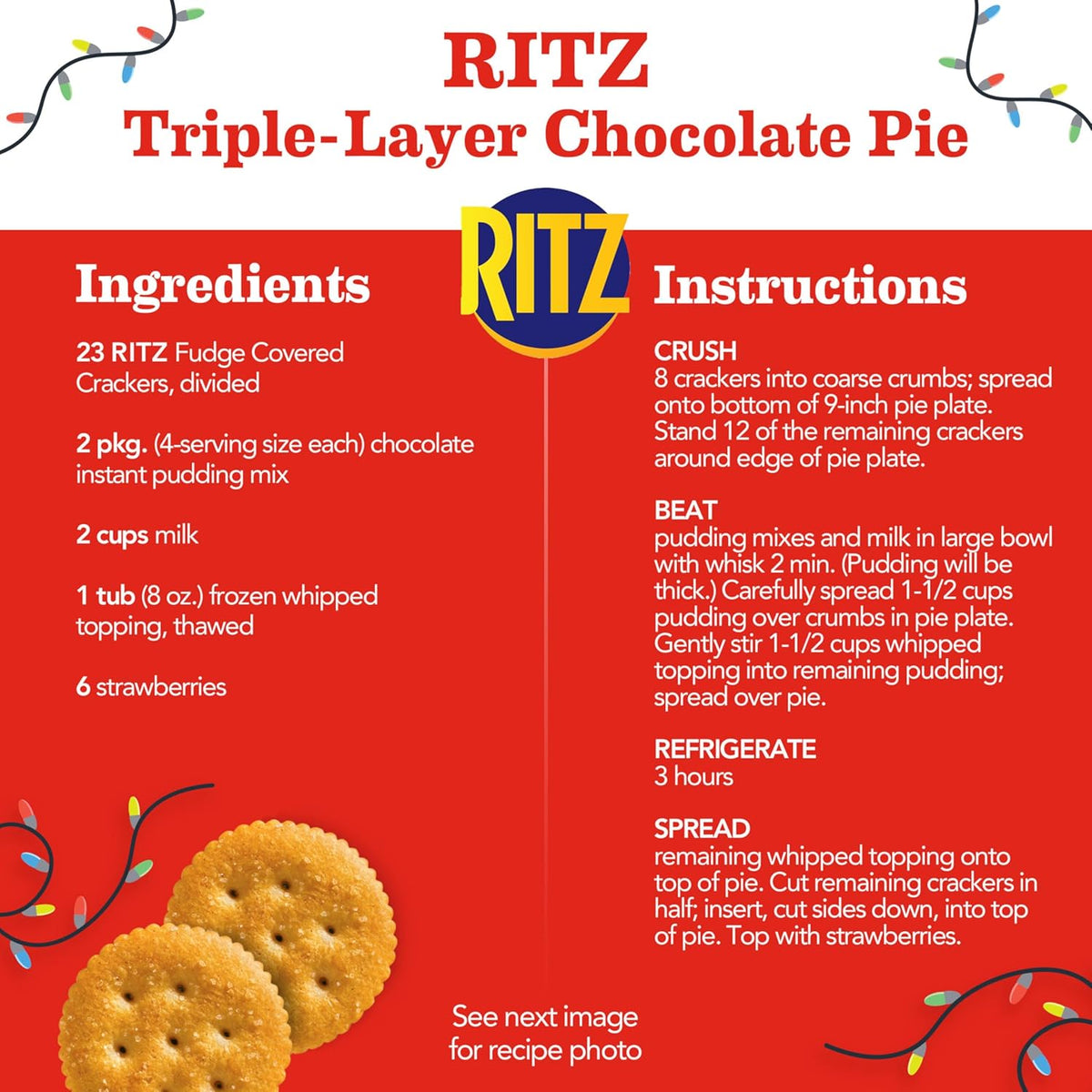RITZ Fudge Covered Holiday Crackers – Sweet Stocking Stuffer Gift for Her and Him, Limited Edition Party Snack