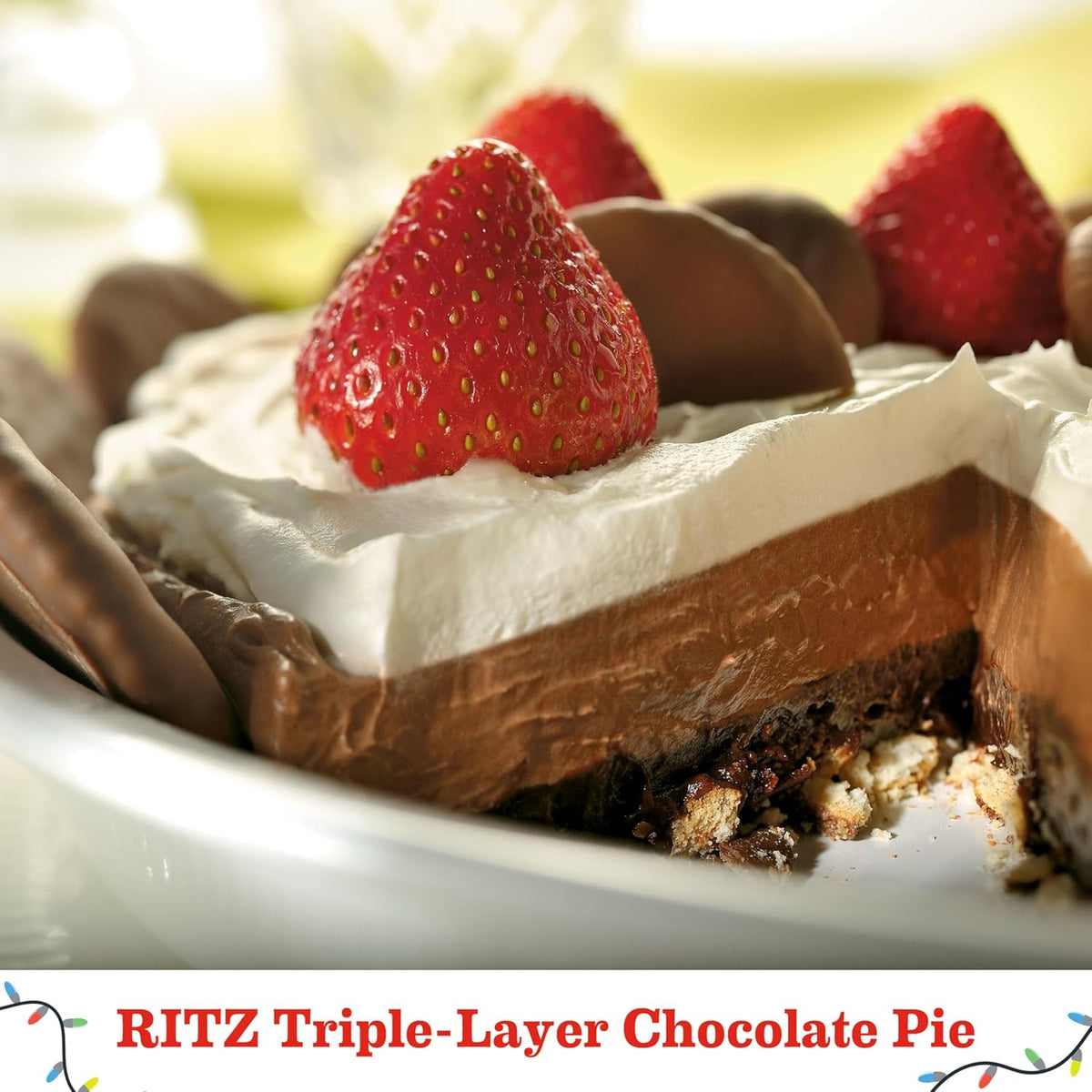 RITZ Fudge Covered Holiday Crackers – Sweet Stocking Stuffer Gift for Her and Him, Limited Edition Party Snack