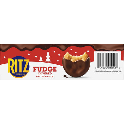 RITZ Fudge Covered Holiday Crackers – Sweet Stocking Stuffer Gift for Her and Him, Limited Edition Party Snack