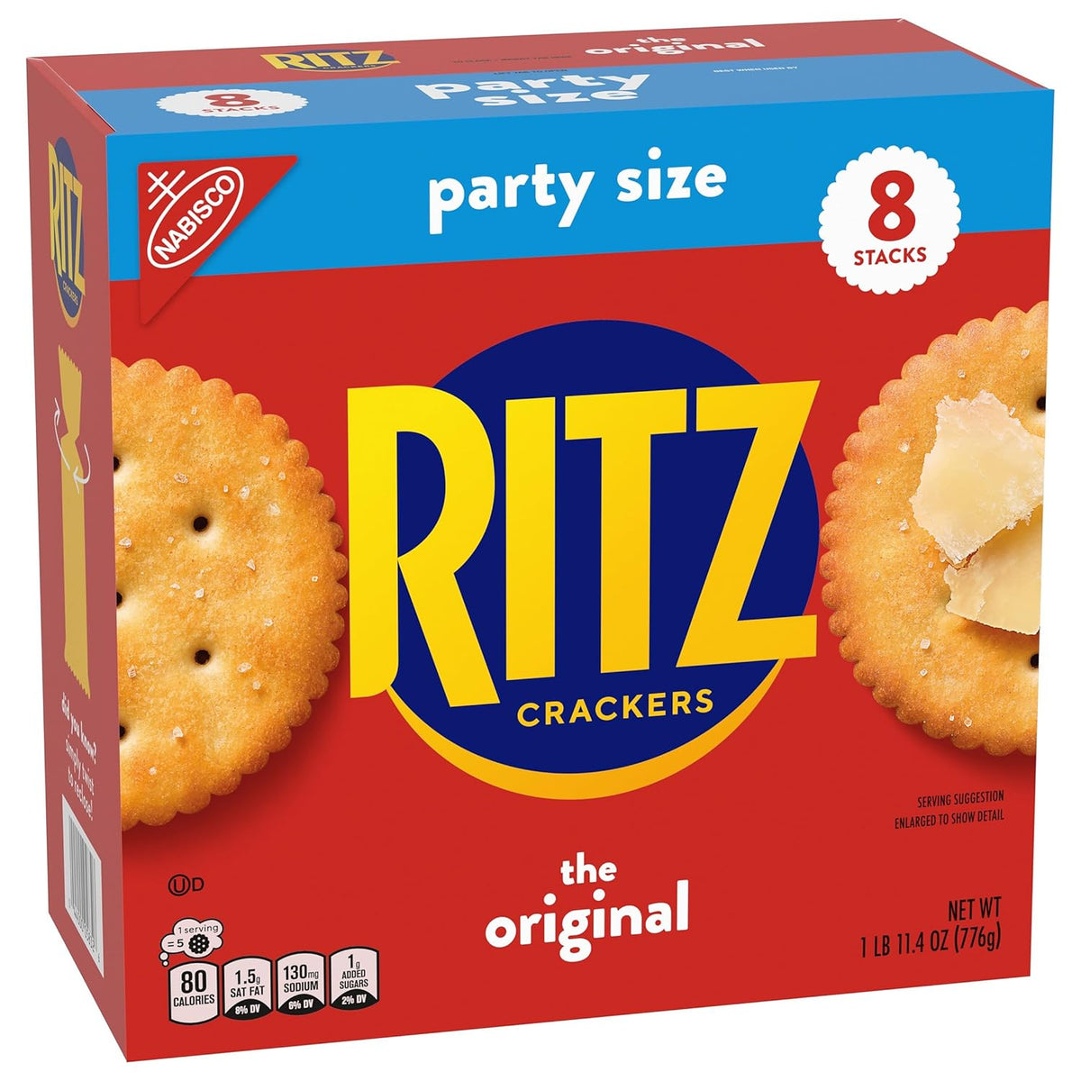 RITZ Original Crackers – Lunchbox Addition for School-Age Kids, Kosher Certified