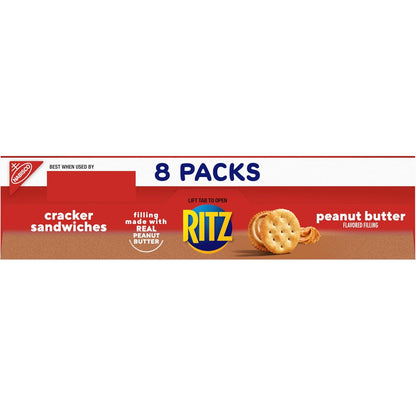 RITZ Peanut Butter Sandwich Crackers – Individually Wrapped Kids Snacks for Lunchboxes and Playdates