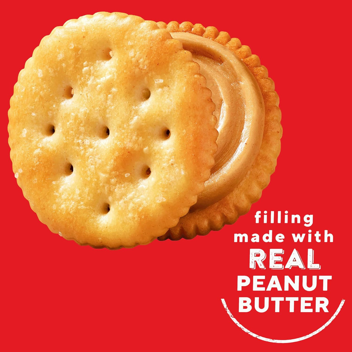 RITZ Peanut Butter Sandwich Crackers – Individually Wrapped Kids Snacks for Lunchboxes and Playdates