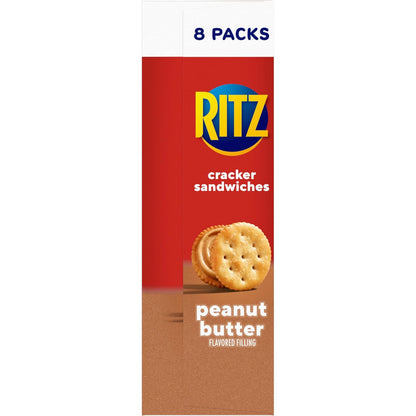 RITZ Peanut Butter Sandwich Crackers – Individually Wrapped Kids Snacks for Lunchboxes and Playdates