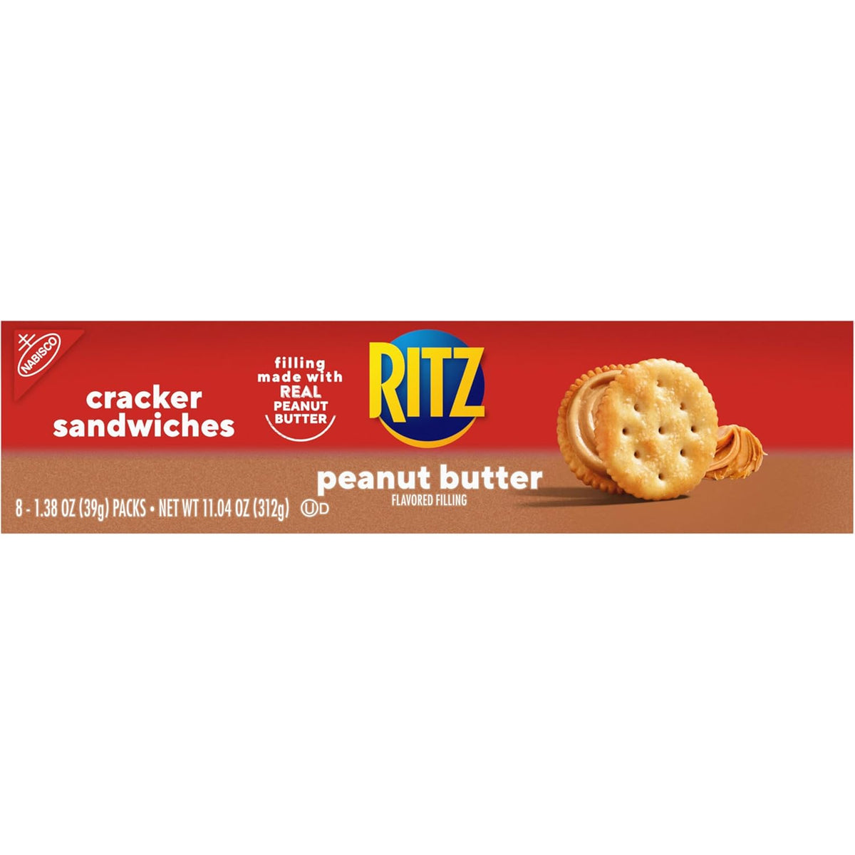 RITZ Peanut Butter Sandwich Crackers – Individually Wrapped Kids Snacks for Lunchboxes and Playdates