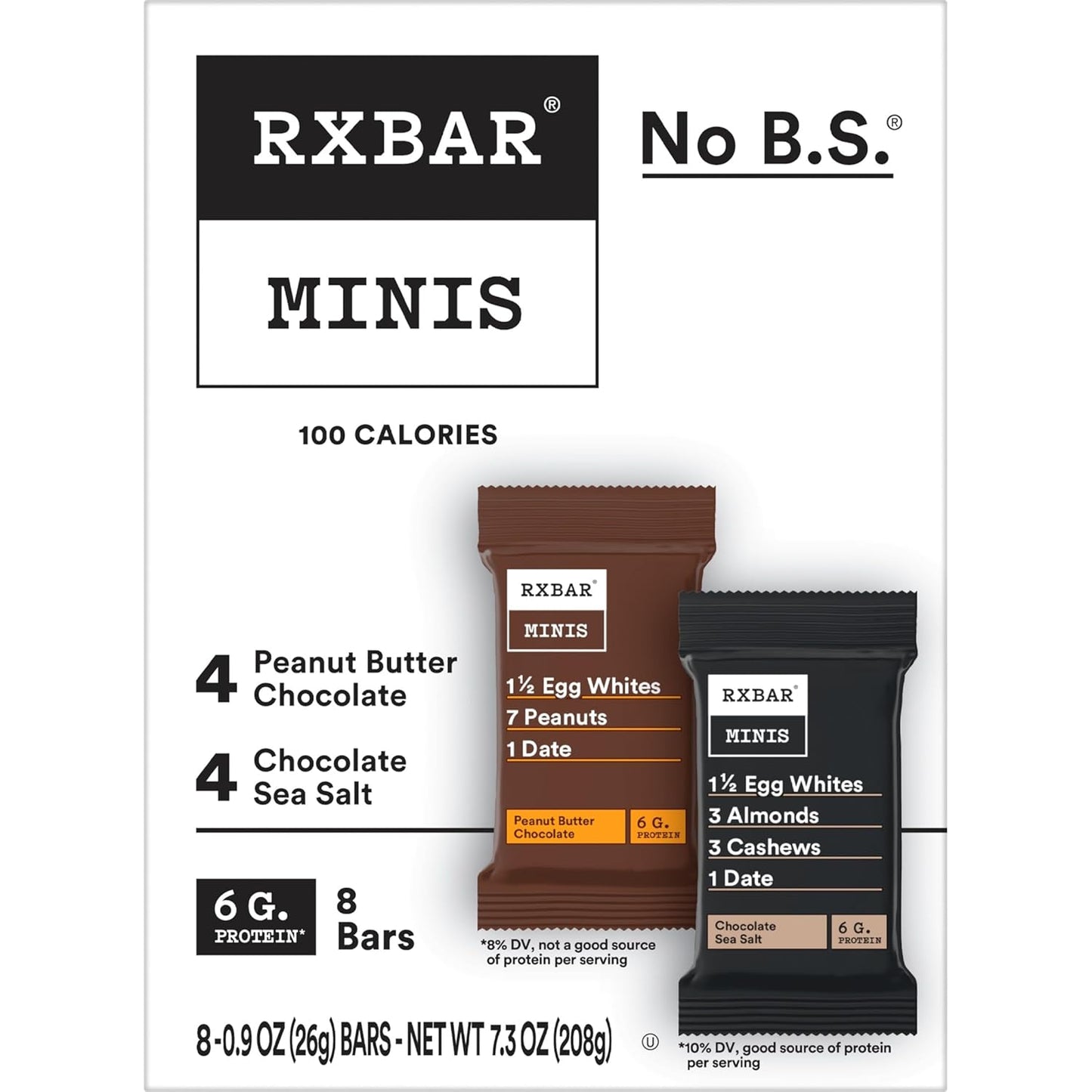RXBAR Minis Protein Bars – Pocket-Sized Snack for Hiking and Trail Days, Lightweight Travel Fuel