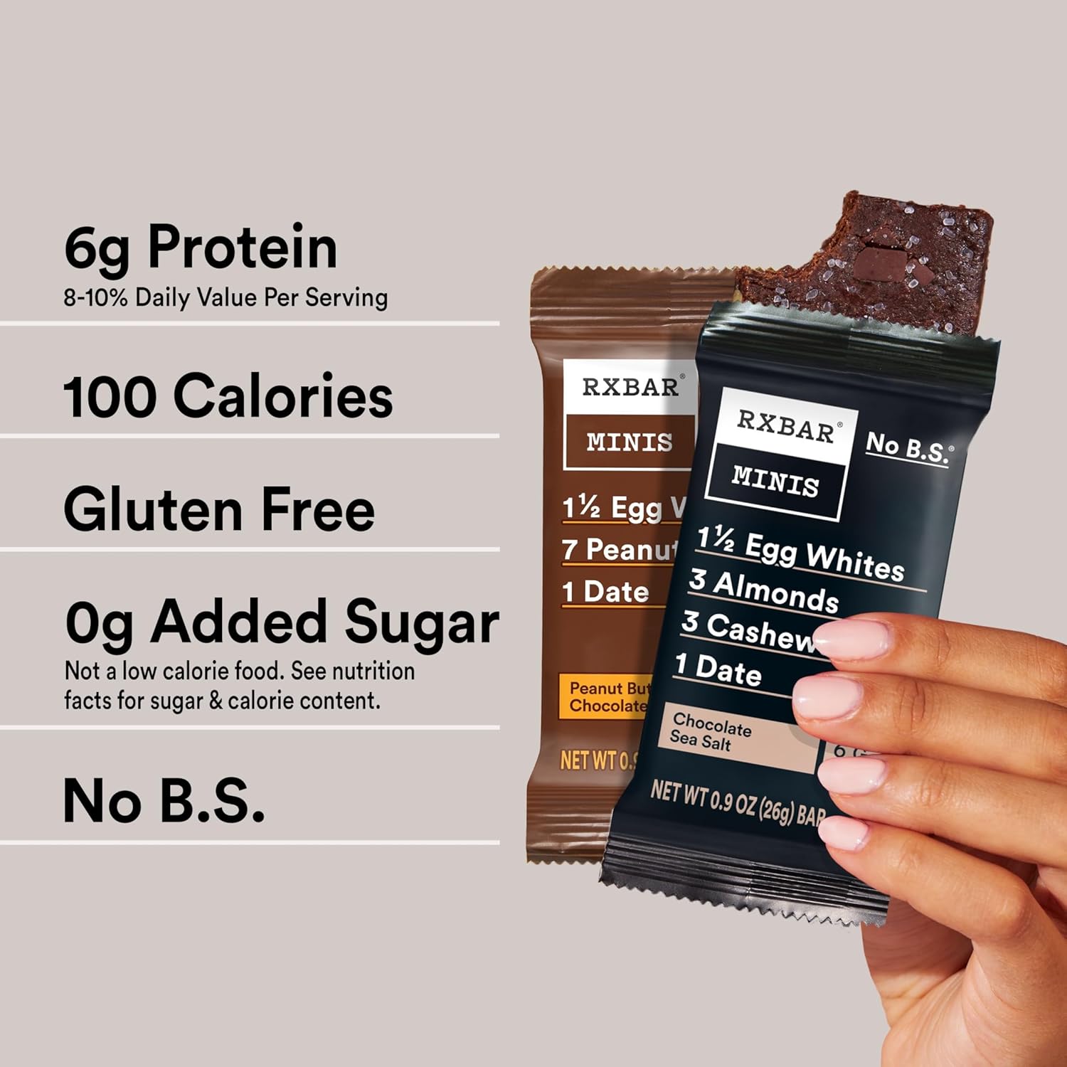 RXBAR Minis Protein Bars – Pocket-Sized Snack for Hiking and Trail Days, Lightweight Travel Fuel