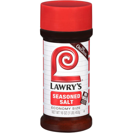 salt base blended with paprika, turmeric, onion, and garlic