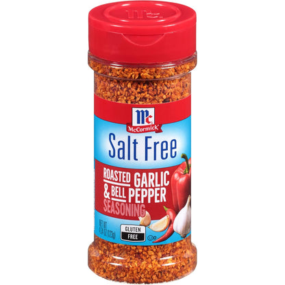 salt-free and msg-free formulation (garlic, roasted garlic, red bell pepper, chili pepper, red pepper as primary ingredients)