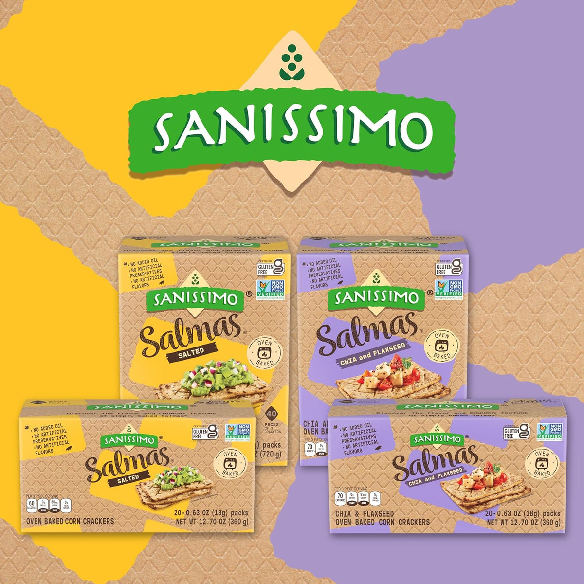 Sanissimo Salmas Salted – Desk Drawer Snack for Between-Meeting Fuel