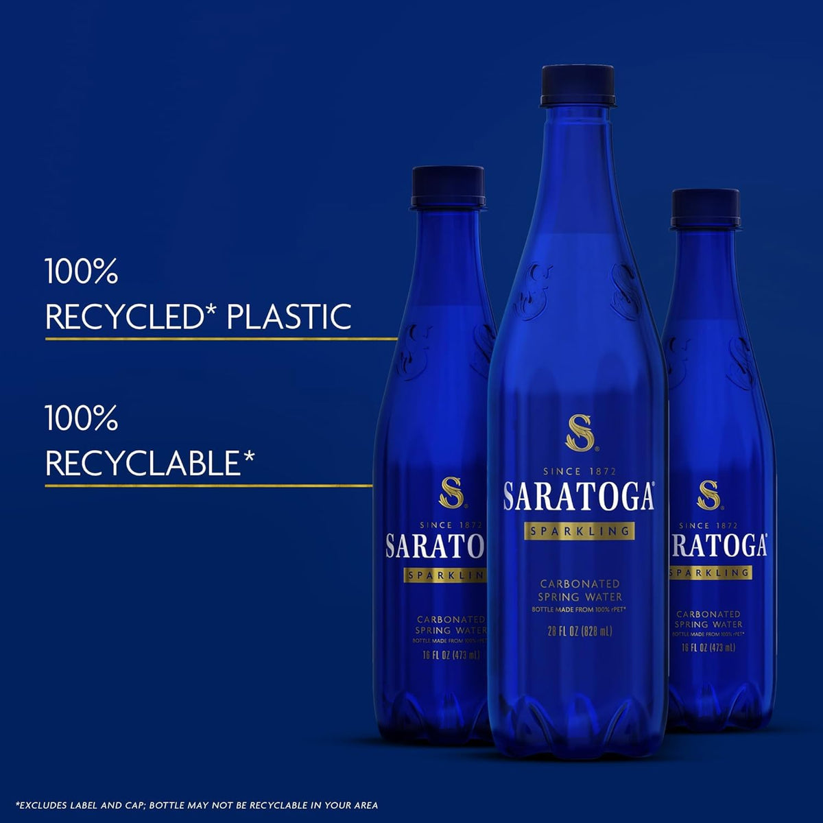 Saratoga Spring Water – Caffeine-Free Still Bottled Water, 6 Pack of 28oz Bottles for Minimalist Home Offices