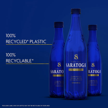 Saratoga Spring Water – Caffeine-Free Still Bottled Water, 6 Pack of 28oz Bottles for Minimalist Home Offices