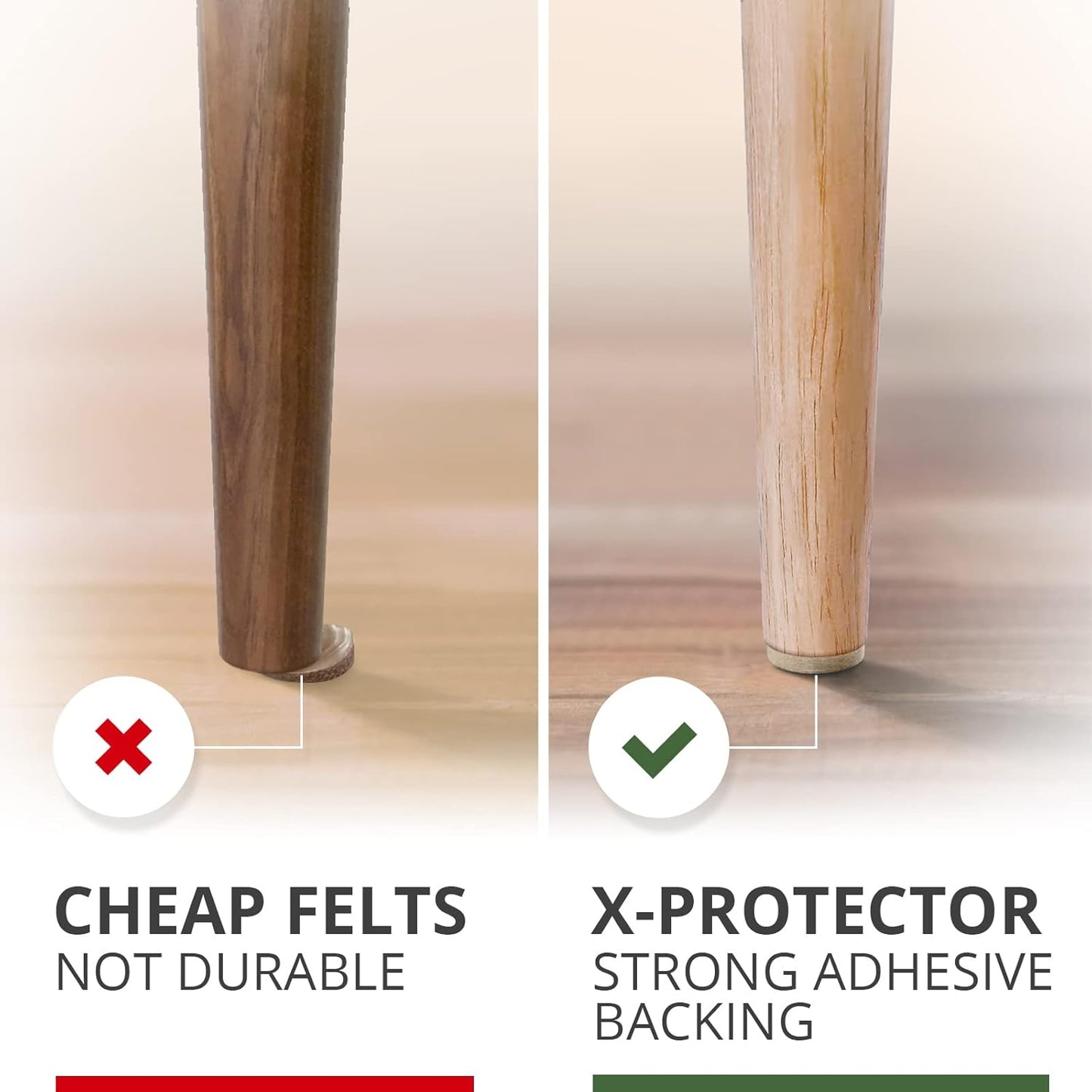 self-adhesive backing for tool-free peel-and-stick application