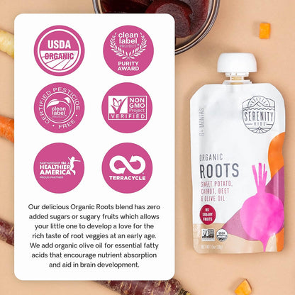 Serenity Kids Organic Veggie Pouches – Thoughtful New Parent and Baby Shower Gift for Clean-Label Feeding Families
