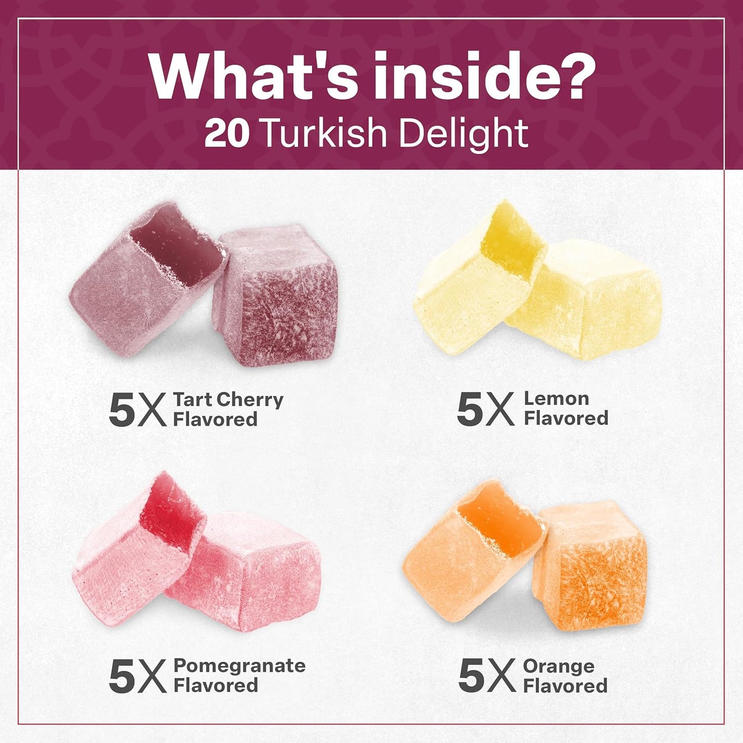 shelf-stable confectioners' powdered sugar coating to lock in flavor integrity
