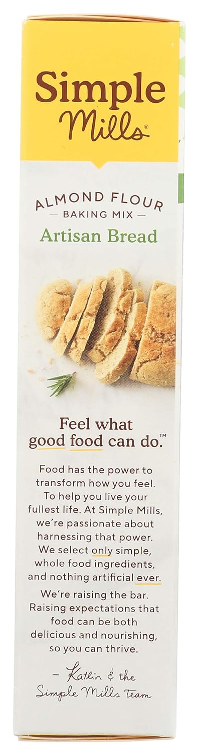 Simple Mills Almond Flour Baking Mix – Clean Label Sandwich Bread Alternative for Sensitive Gut and Mindful Eating