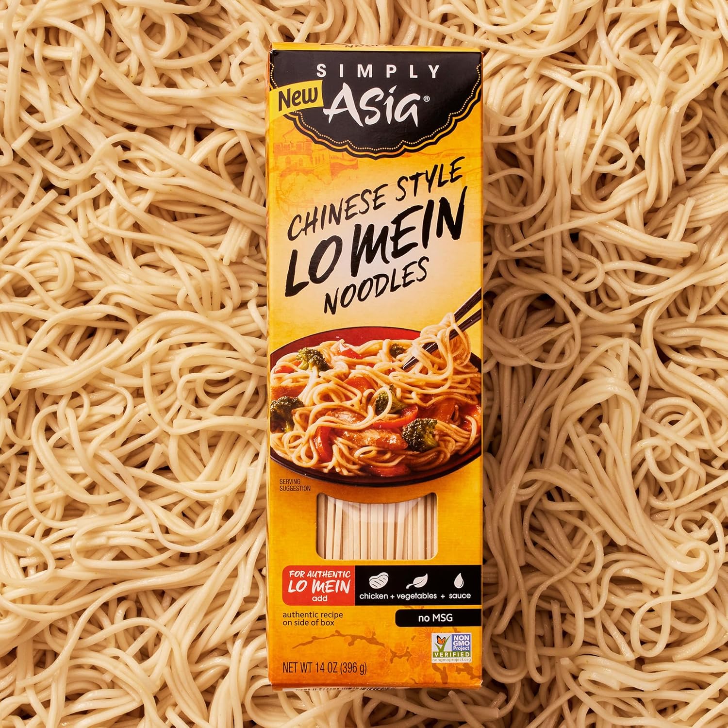 Simply Asia Lo Mein Noodles, No MSG Added – Family-Friendly Noodle Base for Kid-Approved Dinners